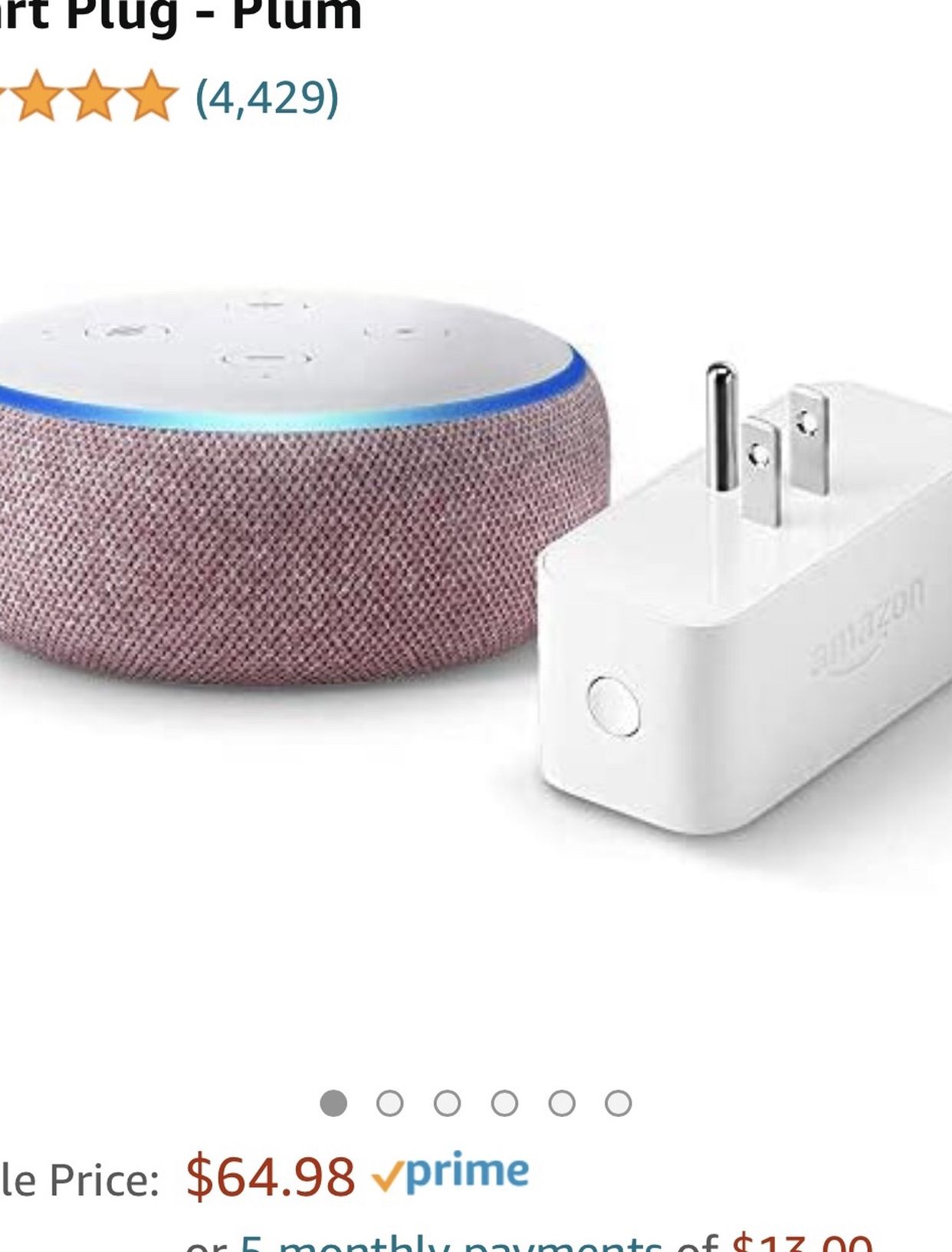 Amazon Alexa Echo Dot and Smart Plug (brand new)