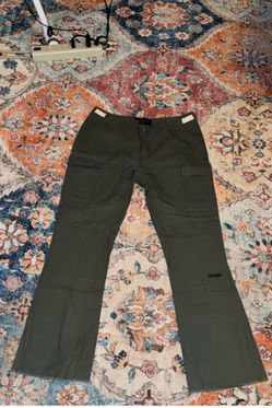 Civil Regime Flared Olive Green Men's Cargo Pants Sz 36 brand new