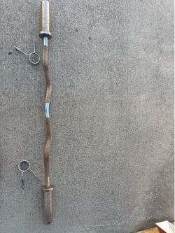Olympic curl bar weight set