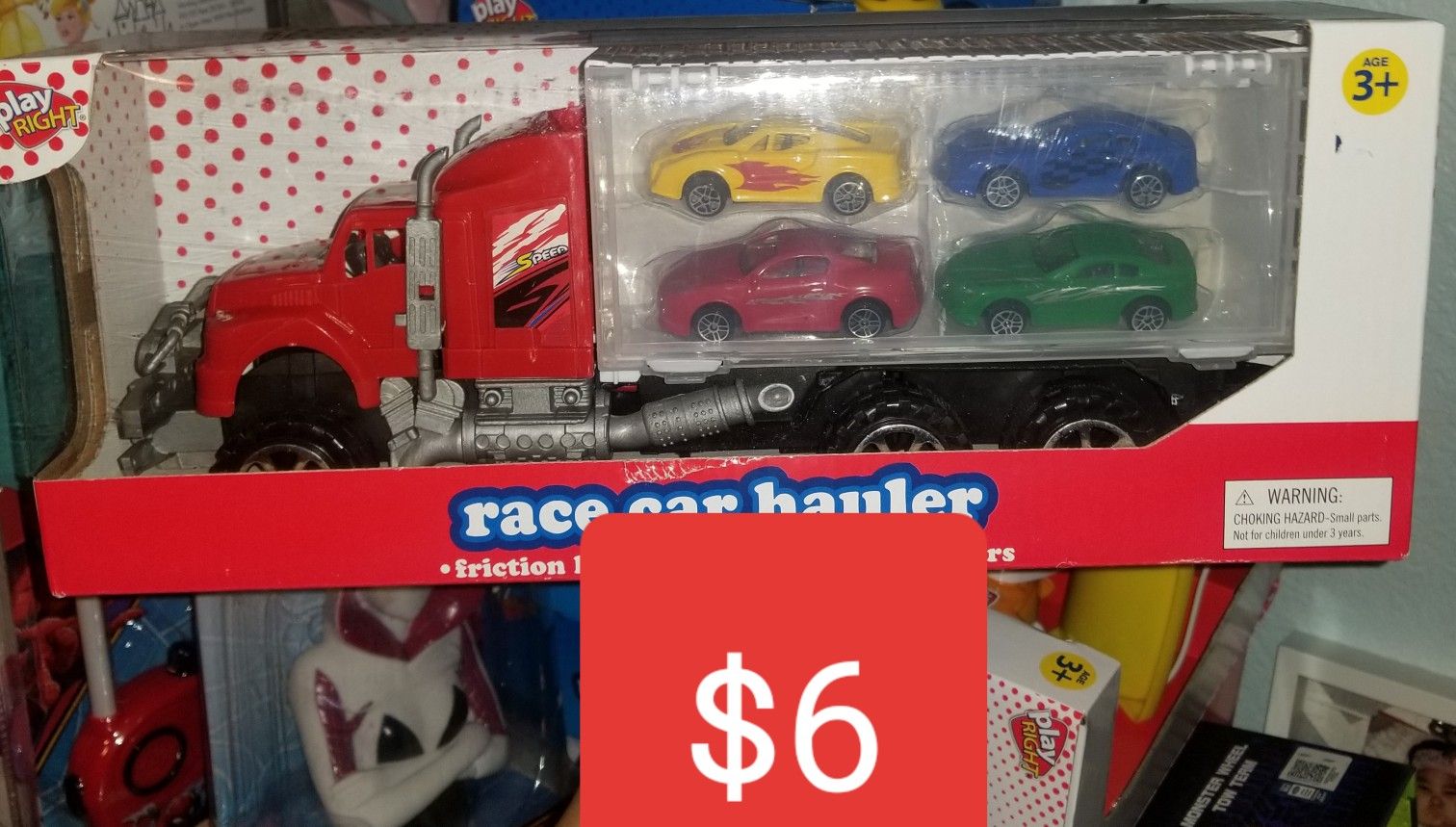 Race car hauler truck