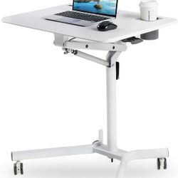 Mobile Sit Stand Computer Desk