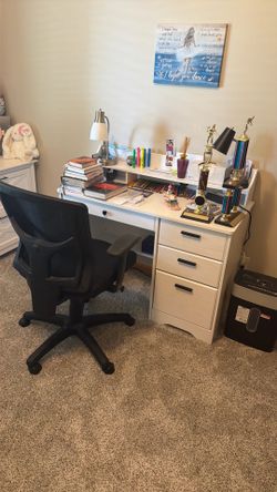 Desk and chair