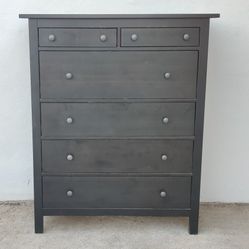 IKEA Hemnes Tall Dresser Highboy Bureau Chest of 6 Drawers