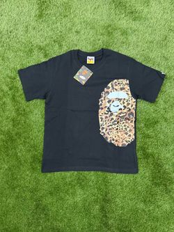 Bape Leopard Print Black Tee