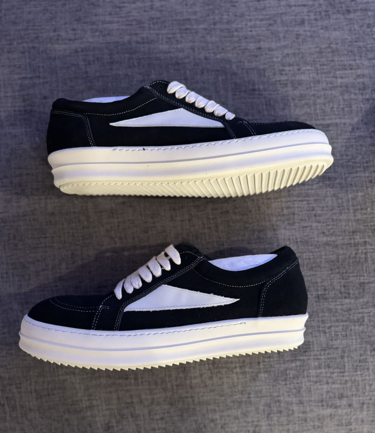 Rick Owens DRKSHDW vintage low “Black Milk”