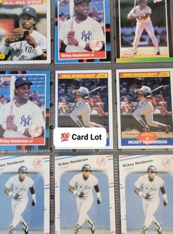 ⚾️ 💯 Card Lot - HOF Rickey Henderson Cards