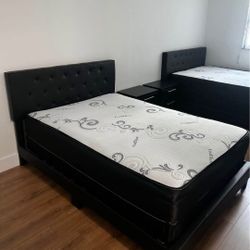 Full Size Bed + BoxSpring + Mattress / Camas Tamaño Full + Box + Colchón 