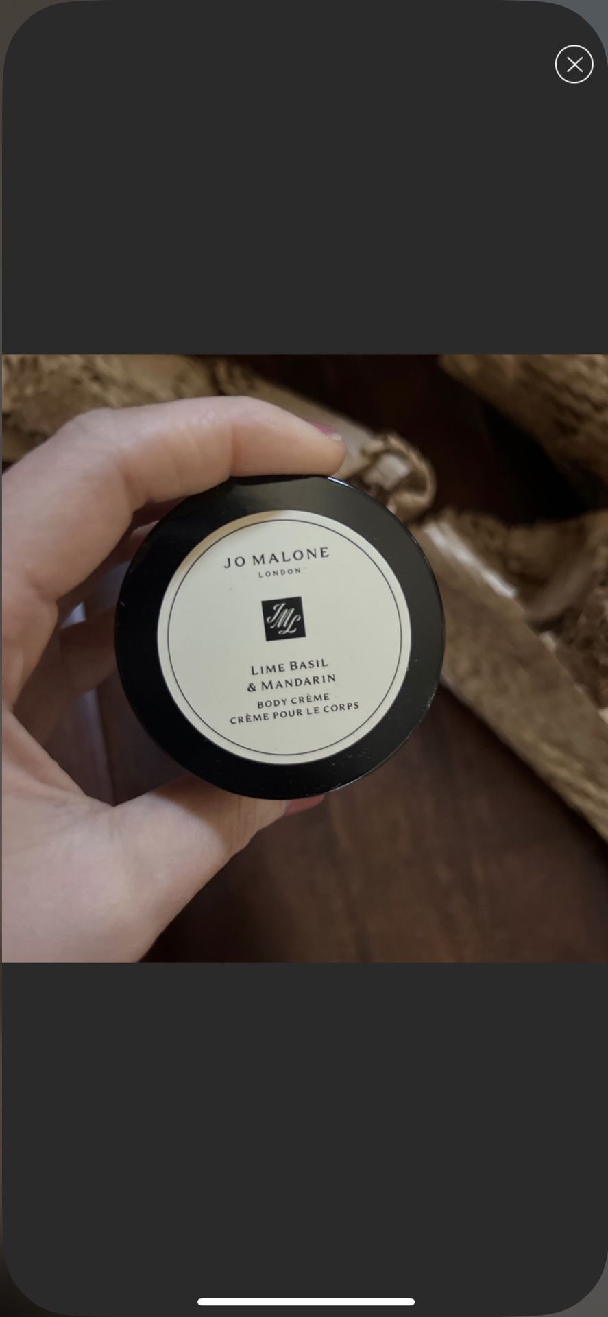JO MALONE Scented Lime Basil & Mandarin body cream 1.7oz/50ml new