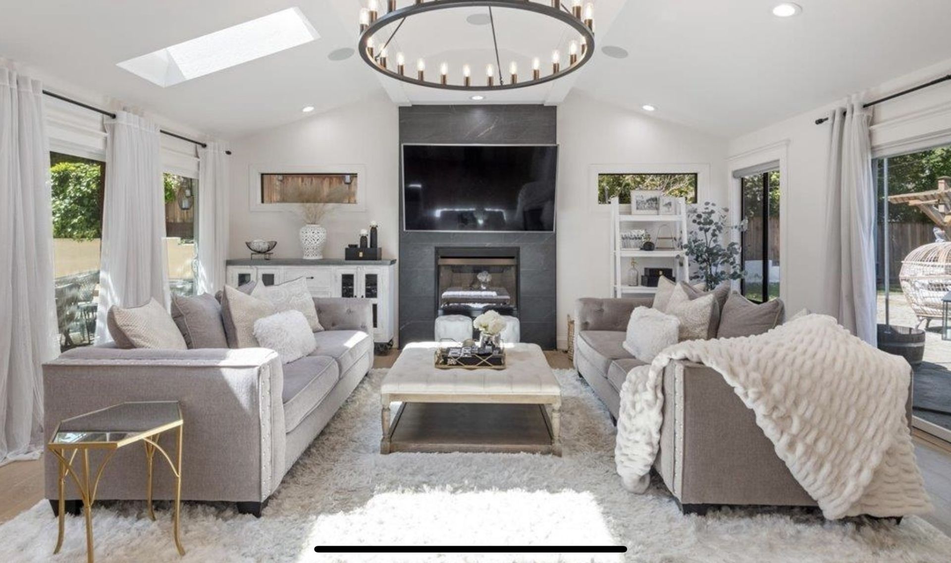Pair of Modern Gray Tufted Couches – Excellent Condition – $700 for the Set