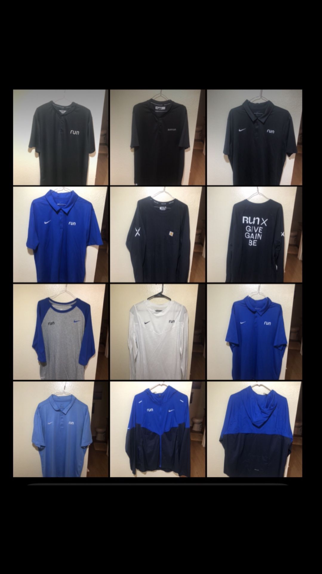 Lot Of 10 Sunrun Nike Shirts And A Windbreaker (Men’s XL & XXL)