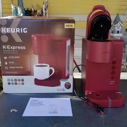 Keurig K-Express Single Serve Coffee Maker w/3 Cup Sizes (Red) New Opened Box. 