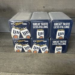 600 Miller Lite Time Coasters Sealed Bar Coasters New Great Taste Less Filling 
