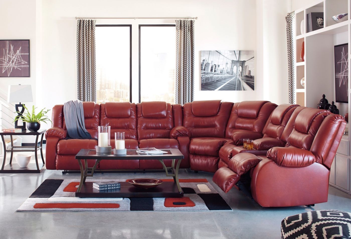 New Red sectional couch!