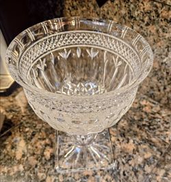 Cut Crystal Footed Bowl