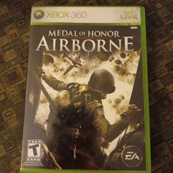 XBOX 360 " Medal Of Honor" AIRBORNE VIdeo Game 