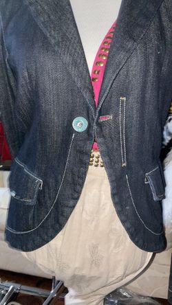 Diesel Ladies Denim Blazer, Super Sharp-High Low