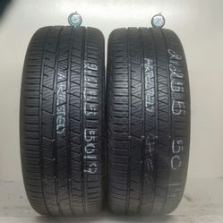 2 Tires 225 65 17 Continental Crosscontact LX Sport M0 like new no repairs