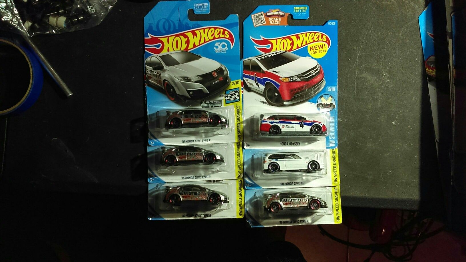 Hot wheels honda jdm lot of 6 zamac