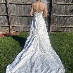 Women's White and Silver Dress(49)45
