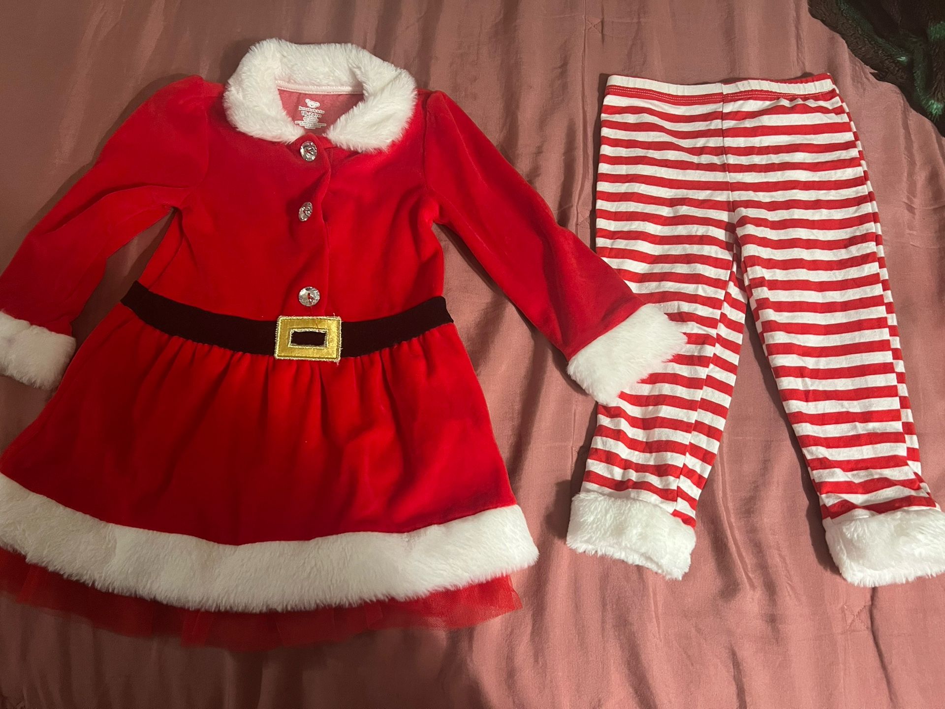 Santa Clause Baby Girl Dress 18 To 24 Months