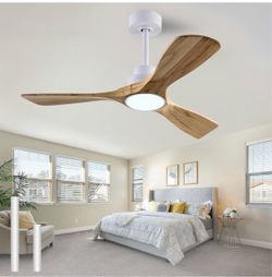 New 42" Wood Ceiling Fan with Light and remote control