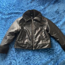 Women’s GAP Black Leather Jacket 