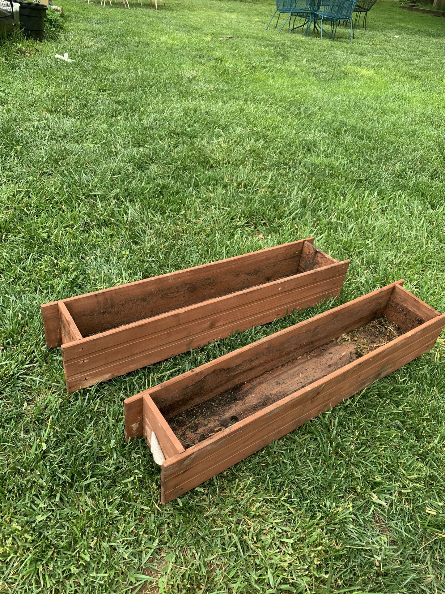 in. Rectangular Wooden Flower Planter Box Garden Yard Decorative Window Box