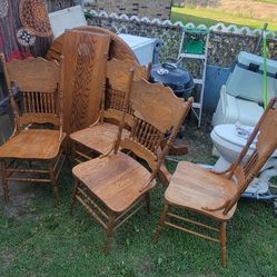 Nice 6 Chair Oak Dining Table