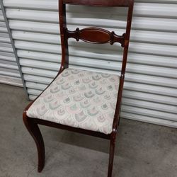 Antique Tell City Furniture Company Mahogany Wood Chair 