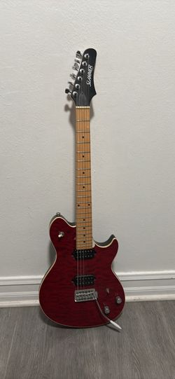 Slammer by Hamer Sunburst Archtop Red Electric Guitar