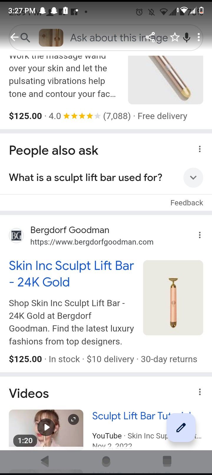 Skin Inc Sculpt Lift Bar 24kt Gold