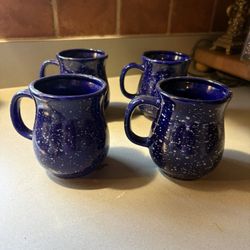 Cobalt Blue Mugs 