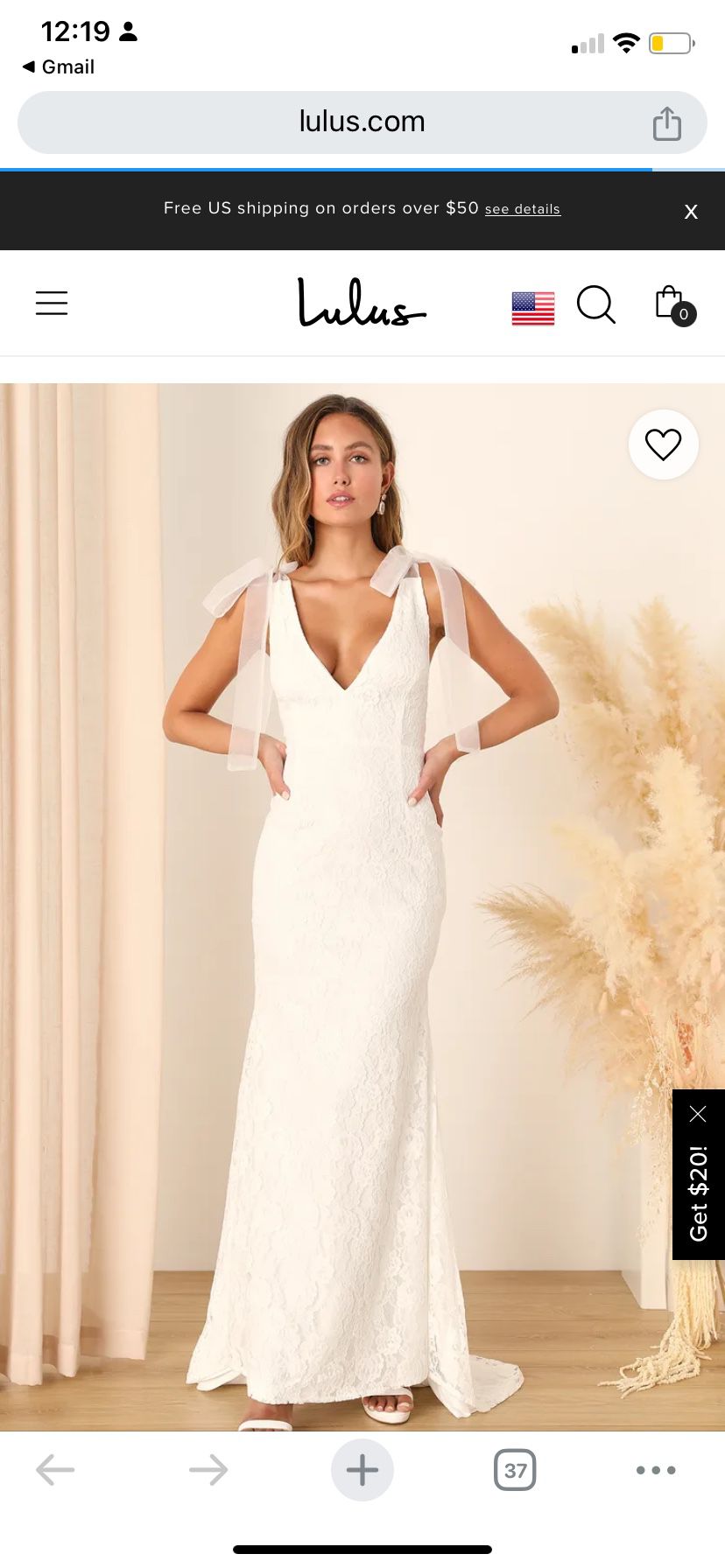 New Wedding Dress Size S