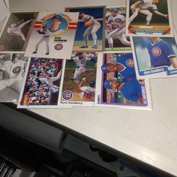 10 Card Lot Ryan Sandberg Hall Of Famer