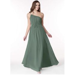 Azazie Eucalyptus Hoya Loves Lined Bridesmaid Color Dress Size A10