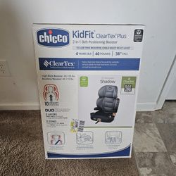 Chicco KidFit 0(contact info removed)070 ClearTex Plus 2-in1 Booster Car Seat Exp 010/30 New