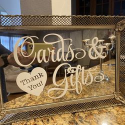 Vintage Wedding Decor Filigree Frame 18.25 X 12.5