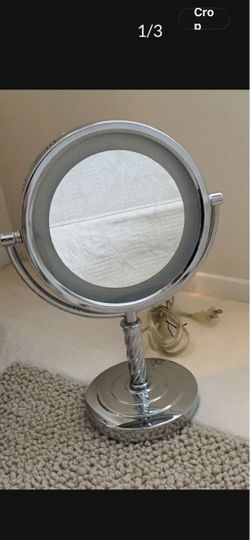 Lighted Vanity Mirror Chrome Double-Sided