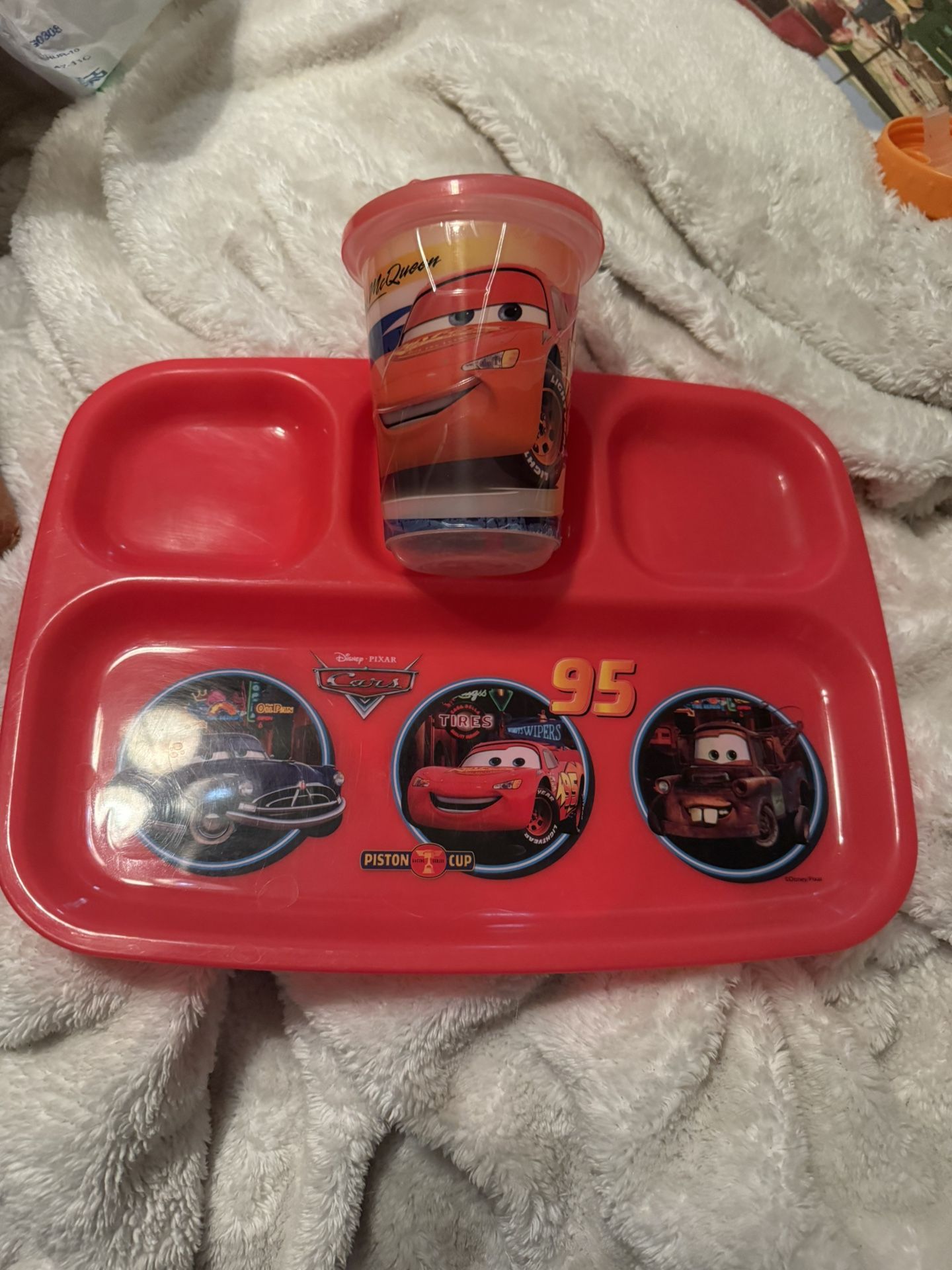 Cars Food Tray And Sippy Cup