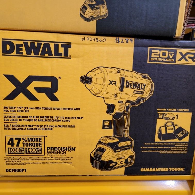 DEWALT
20V MAX Lithium-Ion Cordless 1/2 in. Impact Wrench Kit