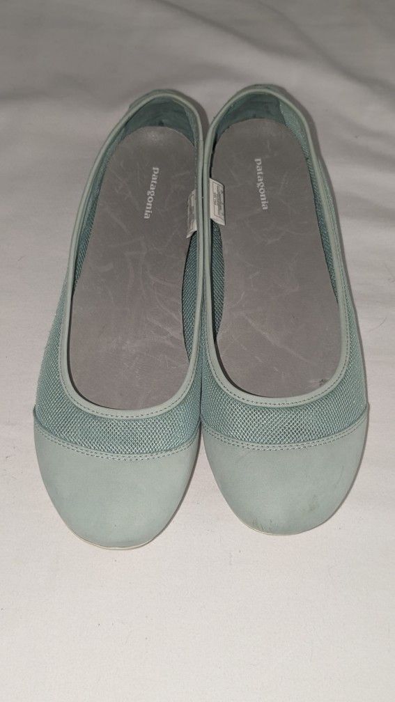 Patagonia Maha Breathe Mesh Leather Ballet Flat Shoes Size 8