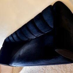 BLACK VELVET COUCH