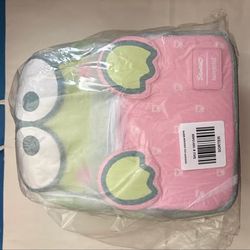 Brand New Loungefly Sanrio Keroppi 3D Gingham Mini Backpack