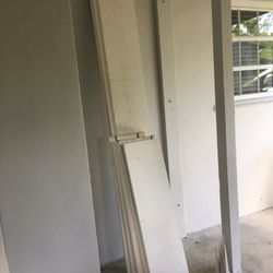 White Primed Wooden Shelving Shelves With Metal Brackets