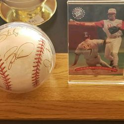 1999 Cincinnati Reds Multi Signed Autographed Baseball! Barry Larkin HOF!