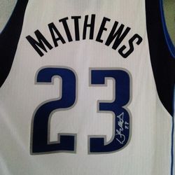 #23 Wesley Mathews Autographed Jersey