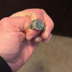 Druzy Victorian  Ring 