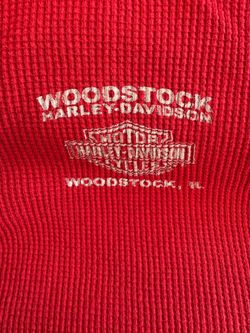 Red Long Sleeve Harley Davidson Shirt 2XL