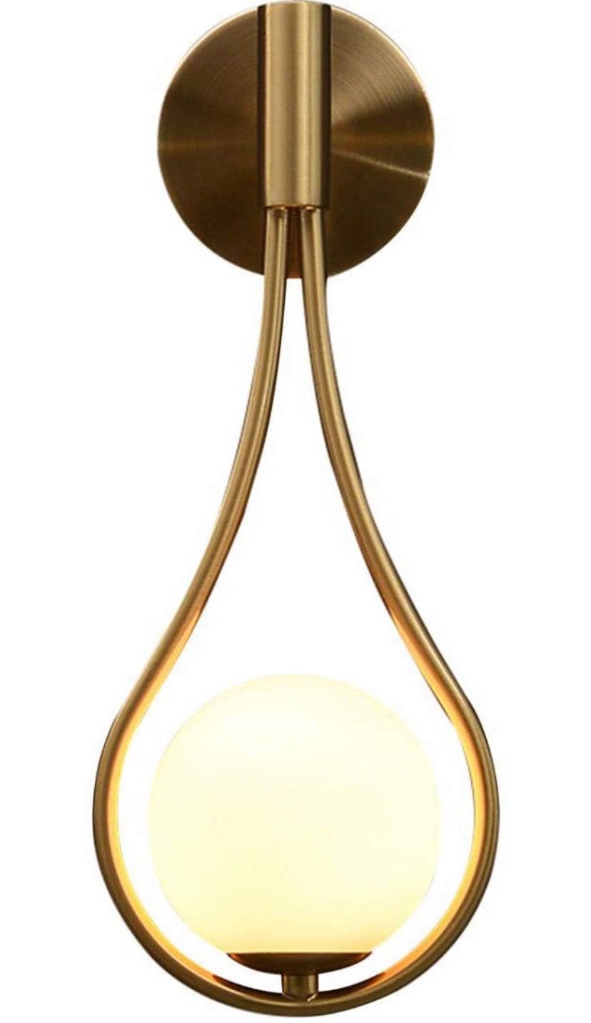 BOKT Modern Glass Wall Lamp Gold Somos Century 
