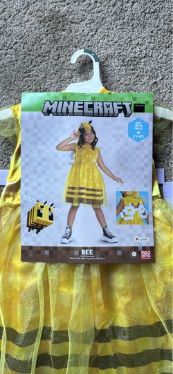Girls Minecraft Bee Costume ! Size: M (7-8)